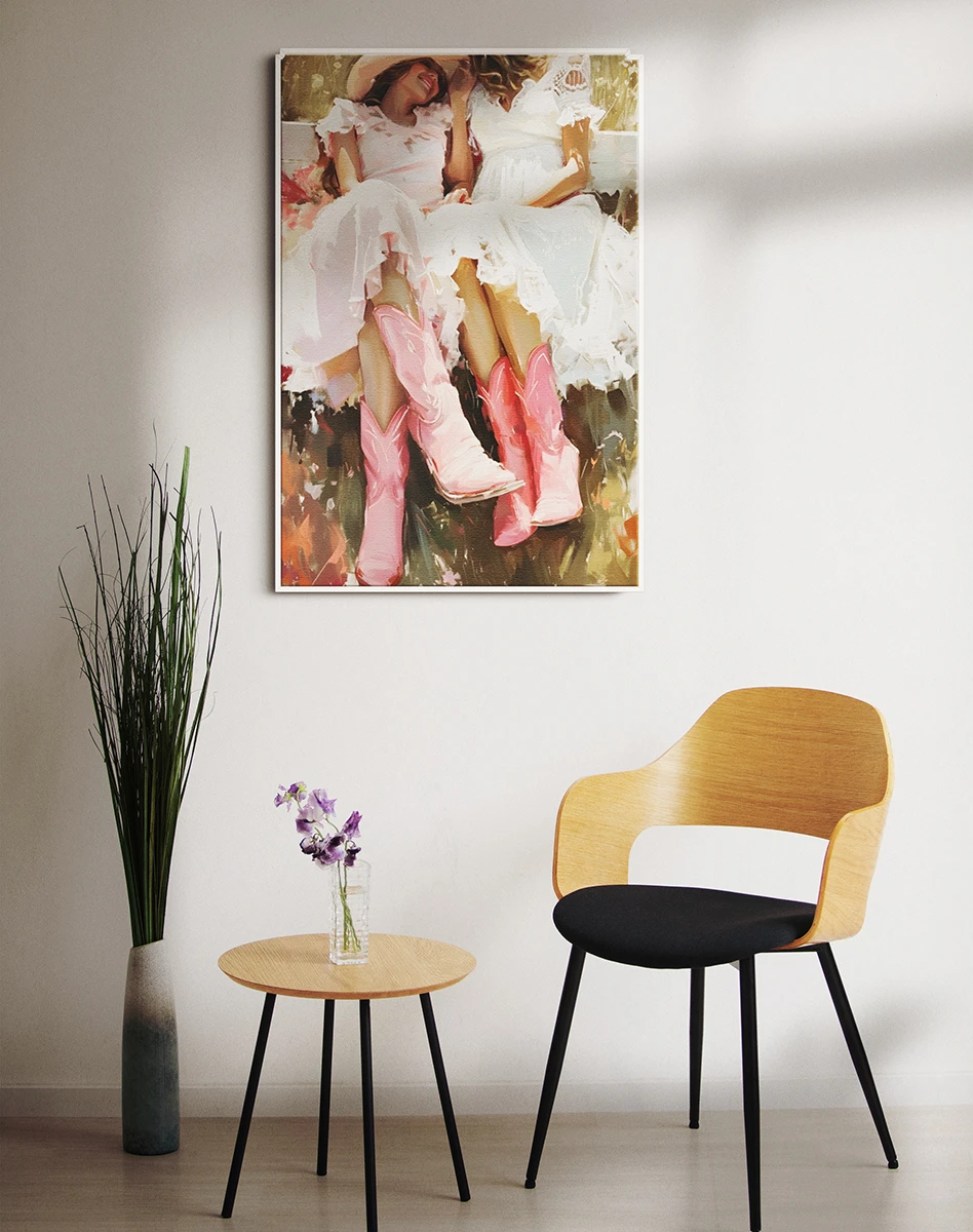 Combination of White and Pink