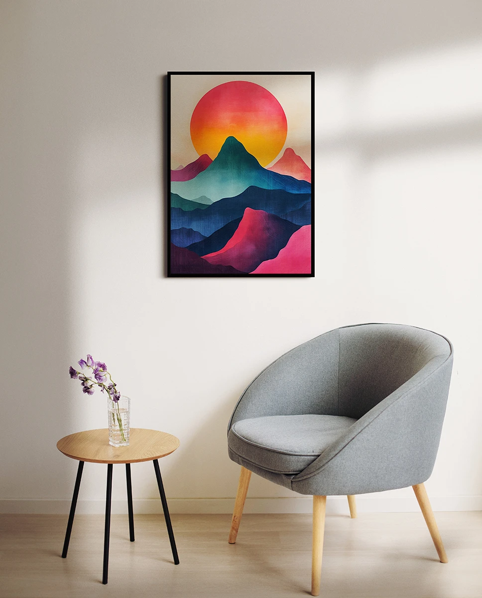 Աբստրակտ լեռնային լանդշաֆտ