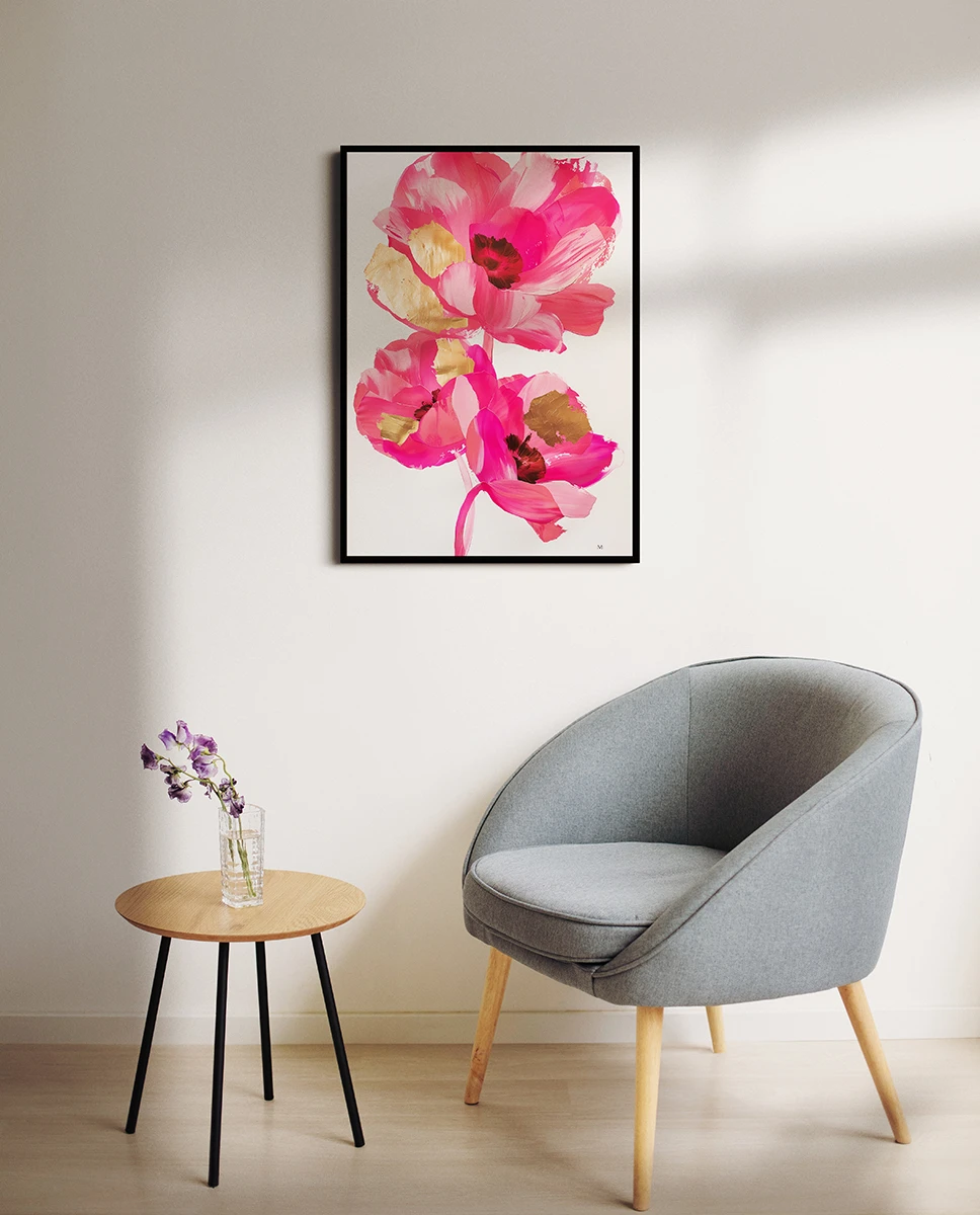 Flowers on canvas