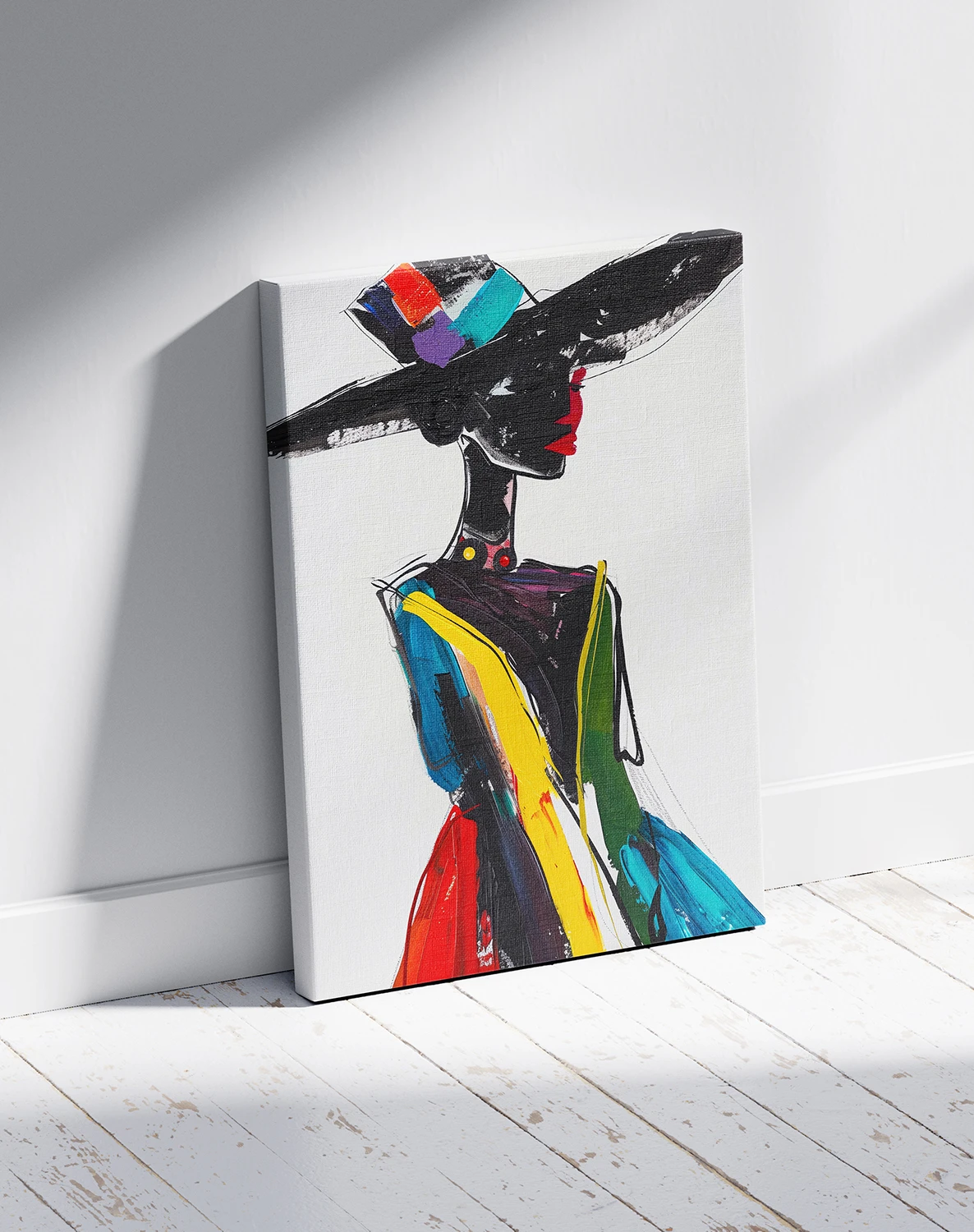 Գլխարկով կին